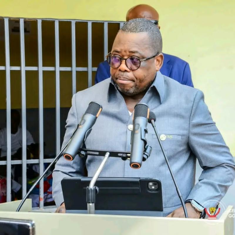 Le gouverneur Crispin Mukendi Bukasa lors du lancement de la rentrée scolaire 2026-2027