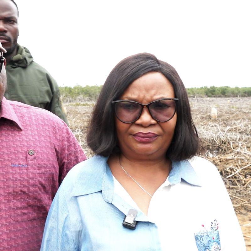 La ministre de l’Environnement, Marie Nyange Ndambo,  en mission au Kongo-Central [photo d'illustration]