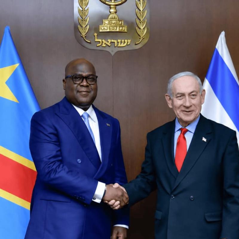Le président Félix Tshisekedi et le Premier Ministre israélien, Benjamin Netanyahou [photo d'illustration]