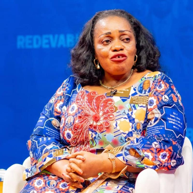 Me Irène Esambo ministre déléguée en charge de PVH-APV