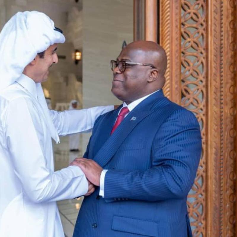 L’Émir du Qatar, Sheikh Tamim bin Hamad Al Thani et le President de la RDC, Felix Tshisekedi [photo d'illustration]