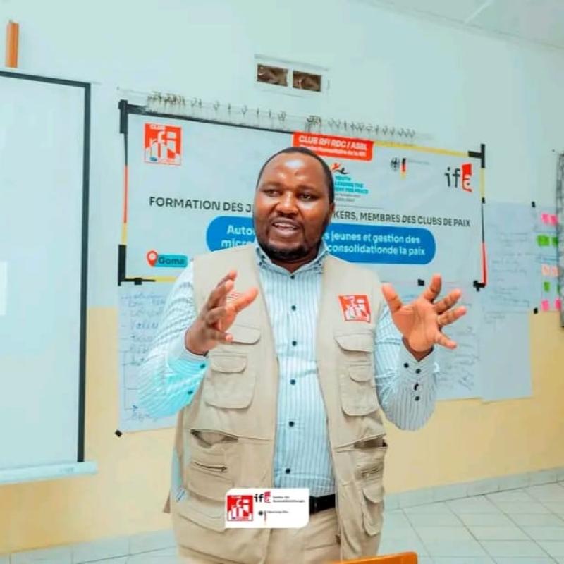 Me Zacharie Bashwira, coordinateur du club RFI Goma [photo d'illustration]