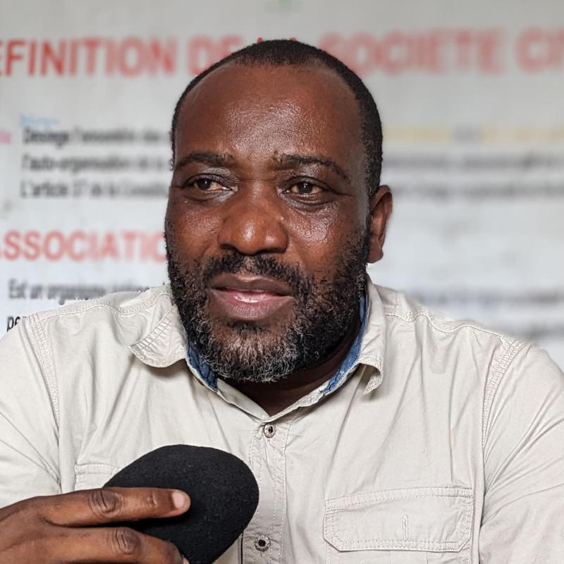 Jean-Claude Bambanze,  président de la société civile forces vives, coordination territoriale de Rutshuru [photo d'illustration]