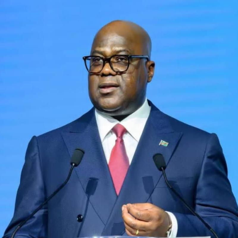 Le chef de l'État, Félix Tshisekedi, lors de son allocution à la cérémonie d'ouverture du Forum africain de l'eau [photo d'illustration]