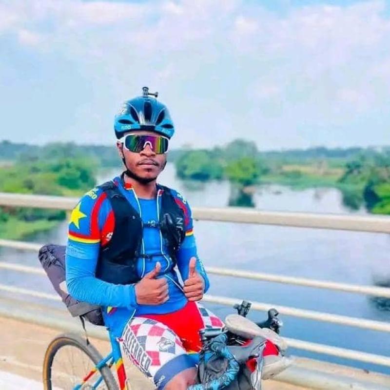 Le cycliste congolais Miguel Masaïsaï. [Photo d'illustration]