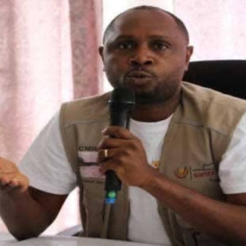 Le professeur Steve Ahuka, Incident Manager de la riposte contre Ebola dans la province du Nord-Kivu