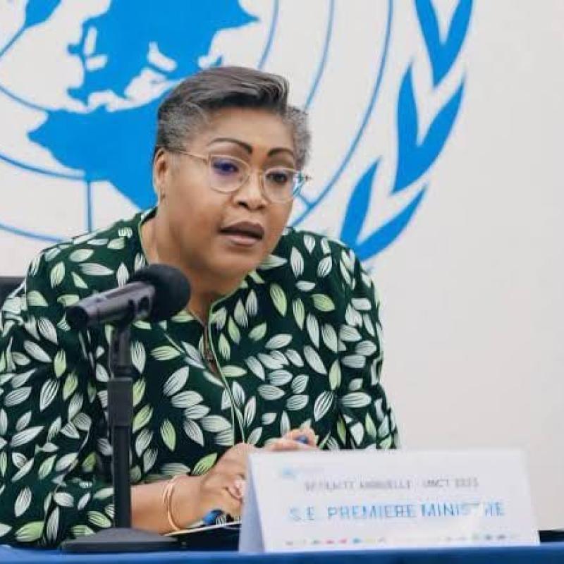 La première ministre de la RDC Judith Suminwa