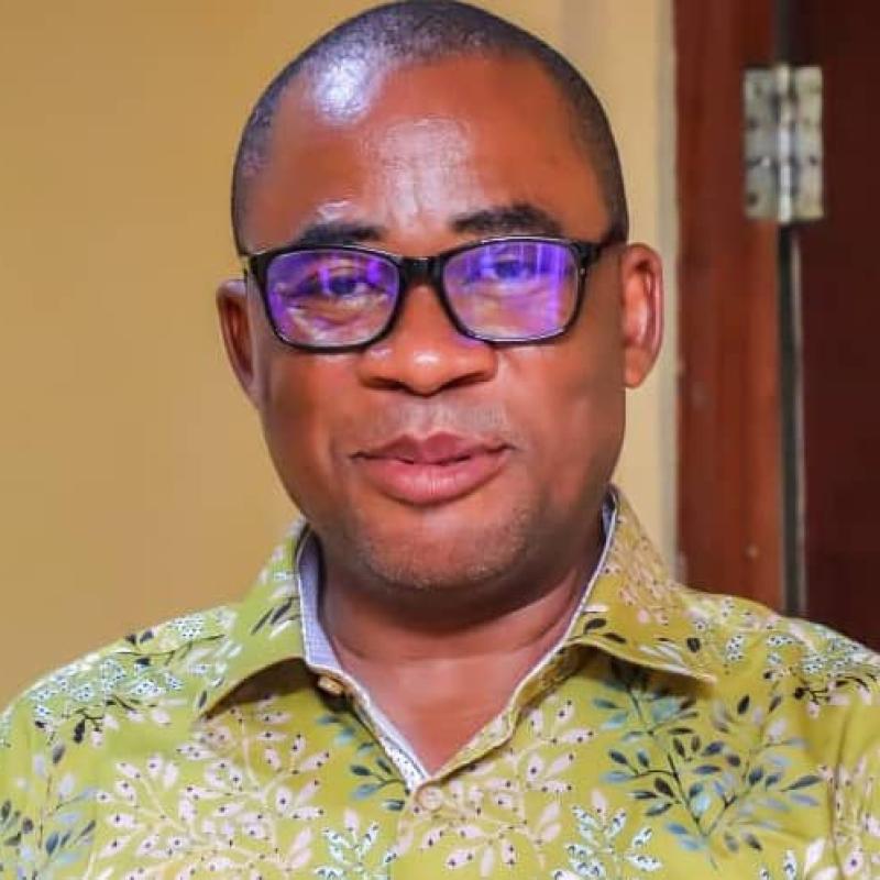 Jonas Tshombela, coordonnateur national de la Nouvelle société civile congolaise