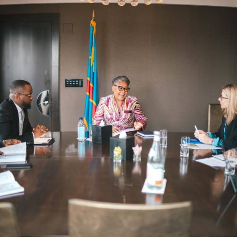 La Première ministre Judith Suminwa échange avec quelques partenaires financiers de la RDC, à New York.