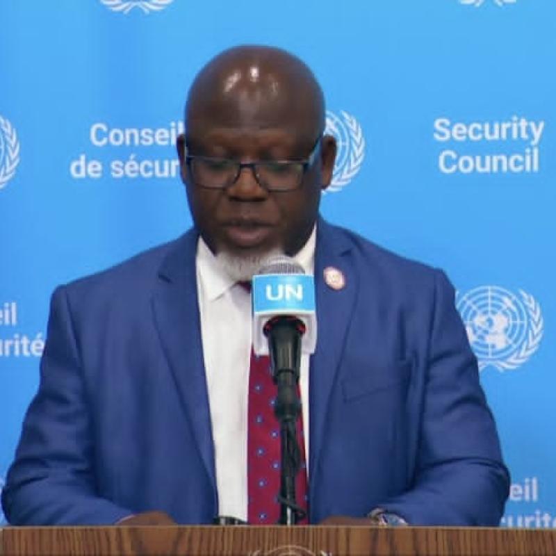 L’ambassadeur Zénon Mukongo Ngay, représentant permanent de la RDC auprès de l’ONU