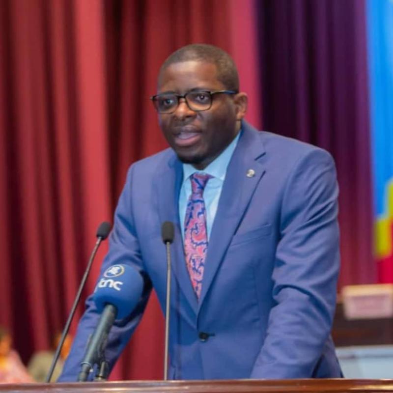 Eric Tshikuma, député national, élu de la circonscription de Funa, à Kinshasa