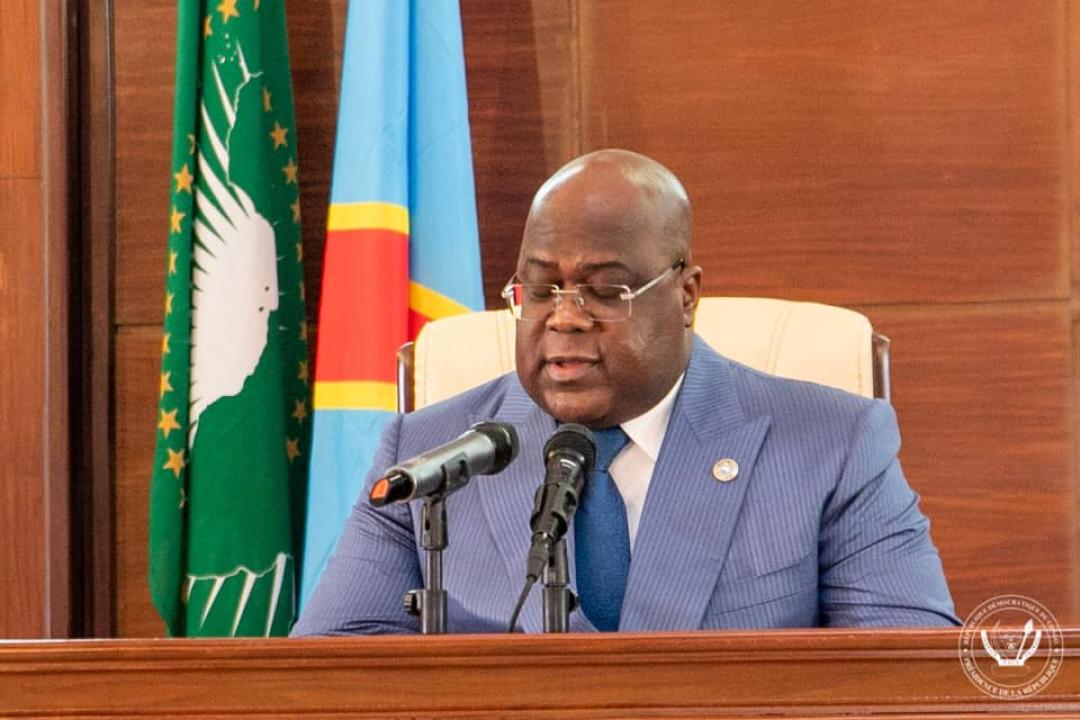 Félix Tshisekedi devant les ambassadeurs et Chefs diplomatique