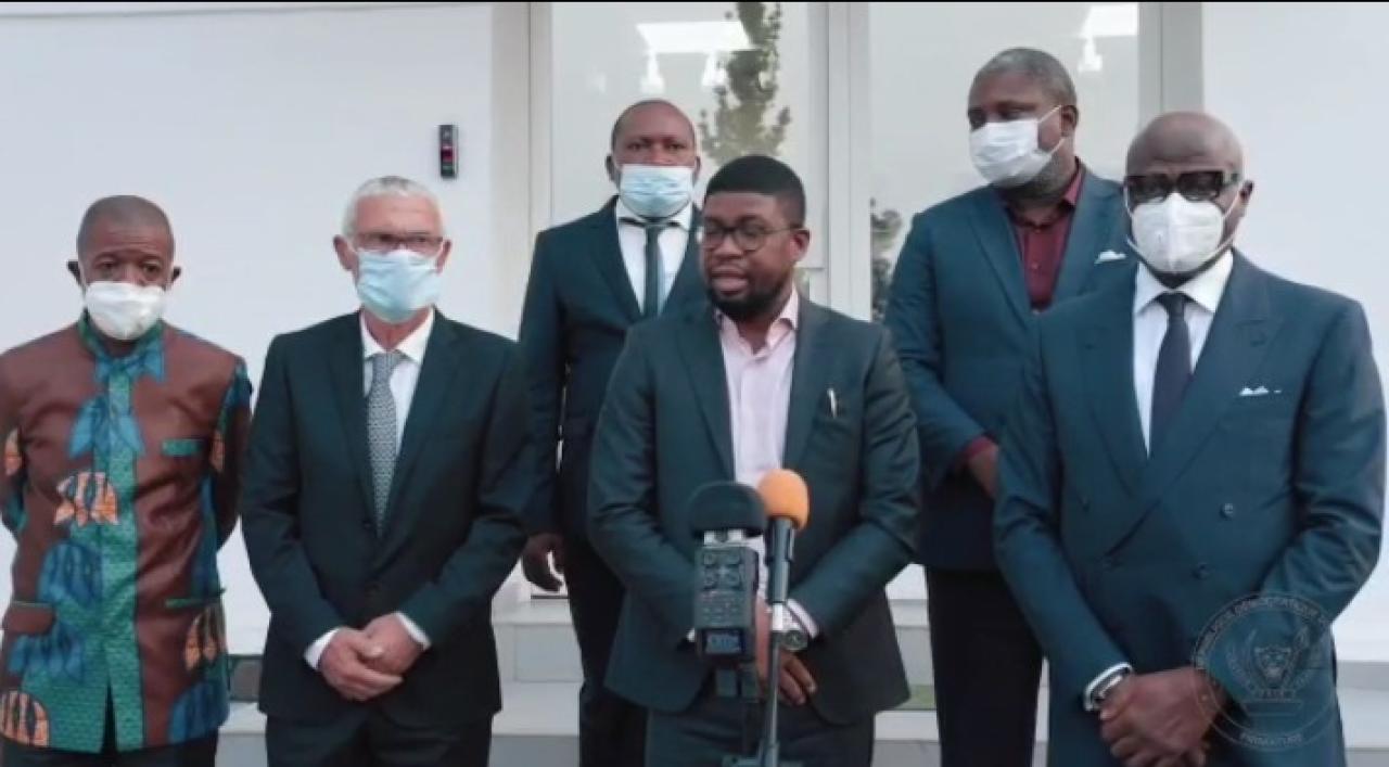Football: la FECOFA présente le nouvel entraineur auprès du PM Sama Lukonde