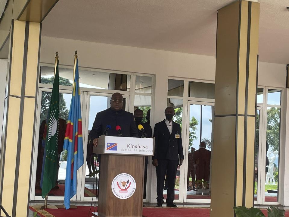 Félix Tshisekedi en point de presse ok