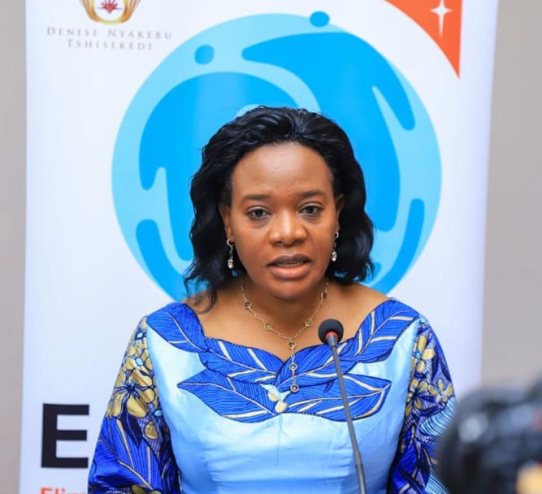 La ministre du genre, famille et enfants, Claudine Ndusi