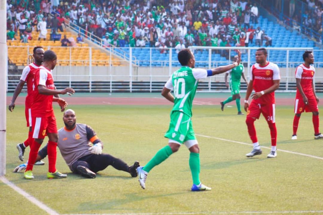 Le club congolais DCMP en pleine livraison sportive au stade des martyrs