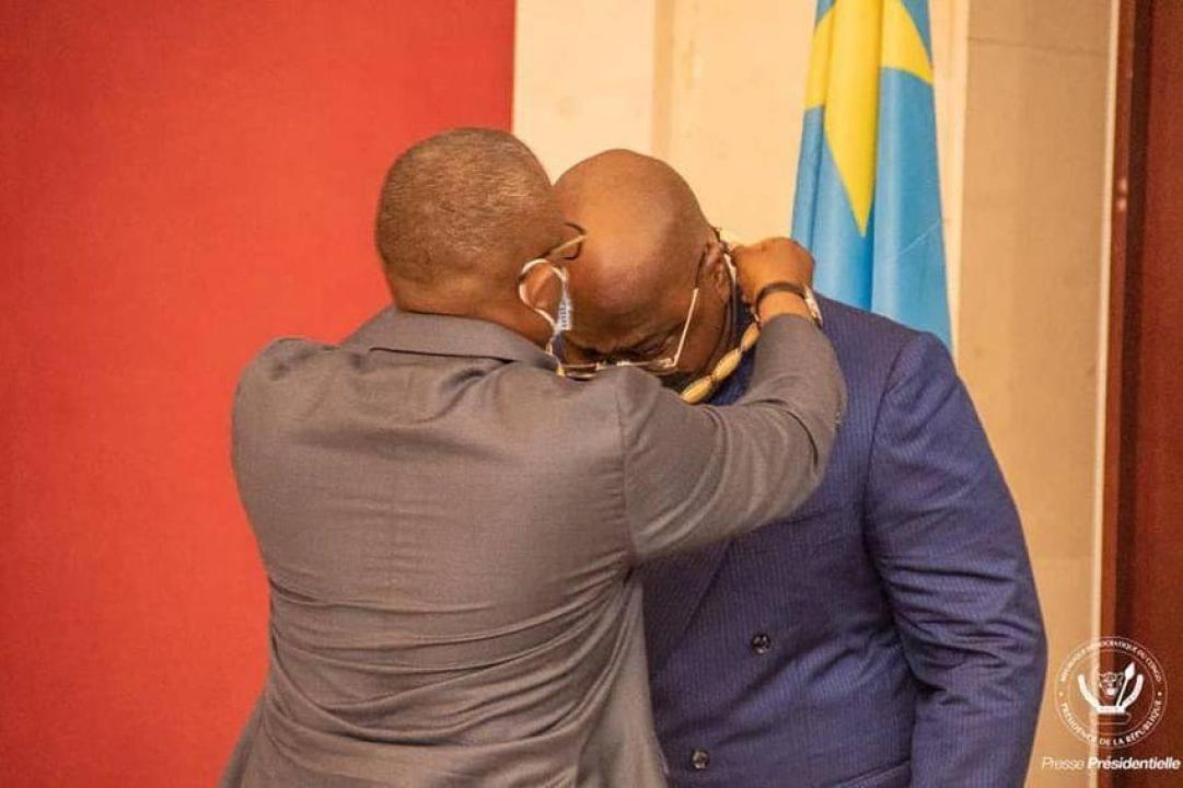 Félix Tshisekedi décoré.