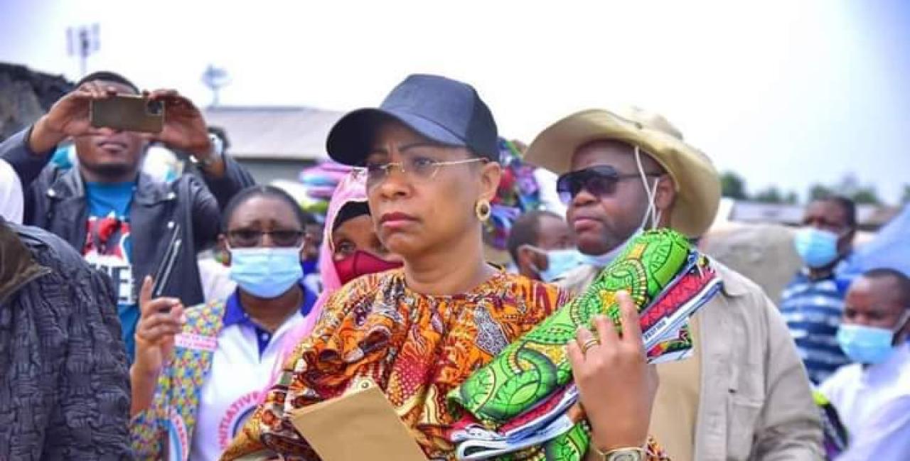Marie-Olive Lembe apporte assistance aux sinistrés du volcan de Nyiragongo