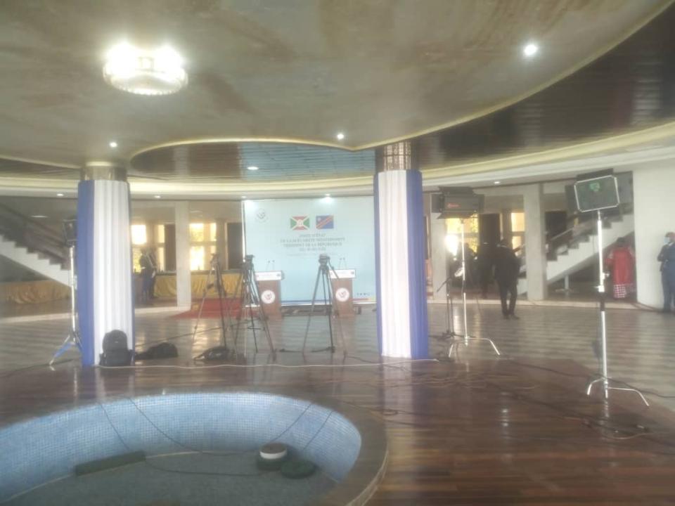 Décor de la rencontre de Félix Tshisekedi et Evariste Ndayishimiye au plais de la nation
