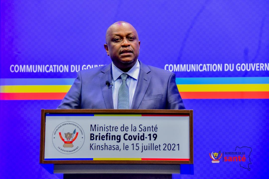 Le ministre de la santé publique, hygiène et prévention, Jean Jacques Mbungani