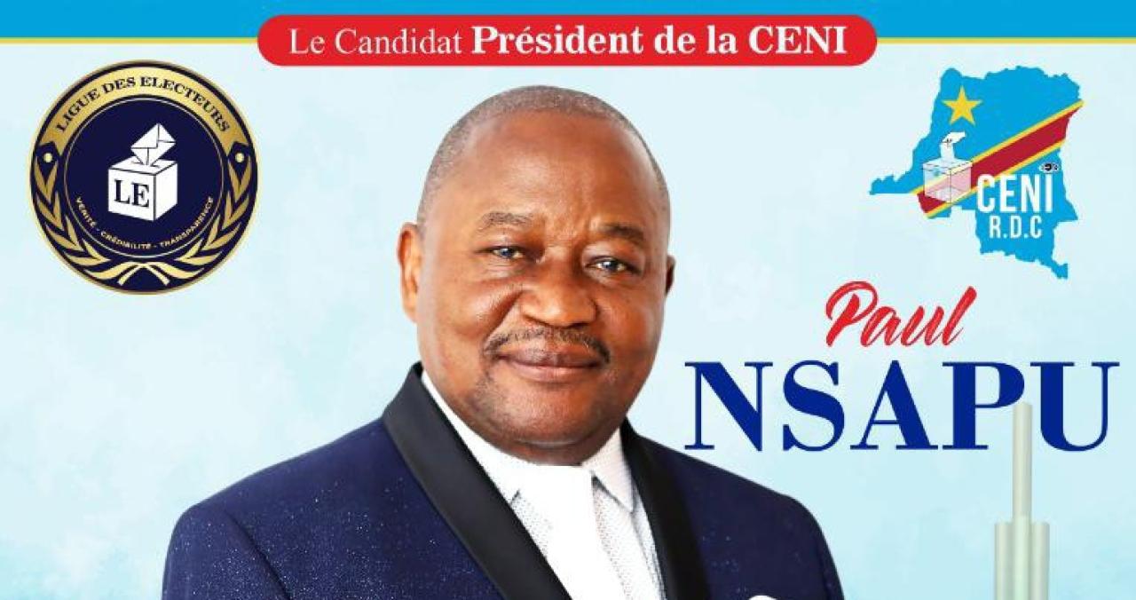 Paul Nsapu, président de la Ligue des Électeurs, candidat président de la CENI