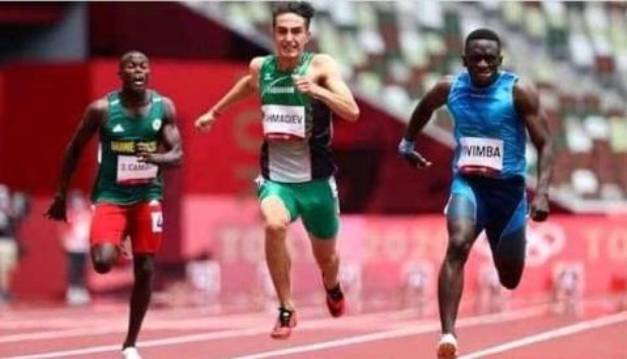 Le coureur congolais 10 mètres déroulés aux jeux olympiques 2020