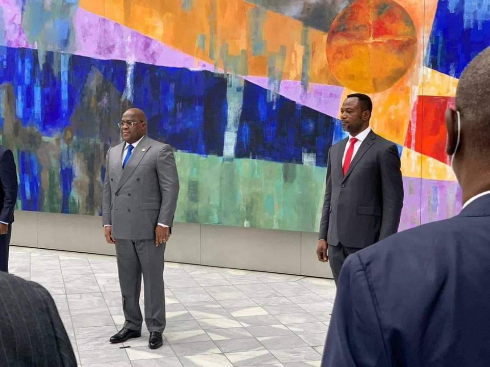 Félix Tshisekedi et Tony Mwaba en Allemagne