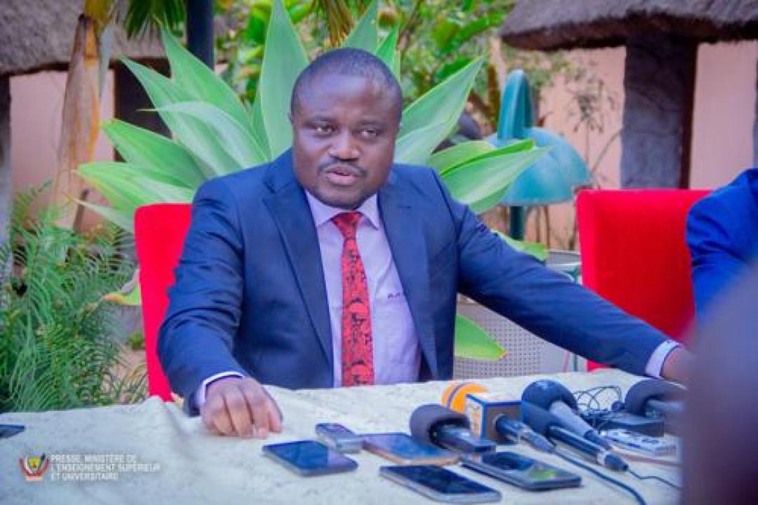 Le ministre de l’ESU Muhindo Nzangi à Lubumbashi