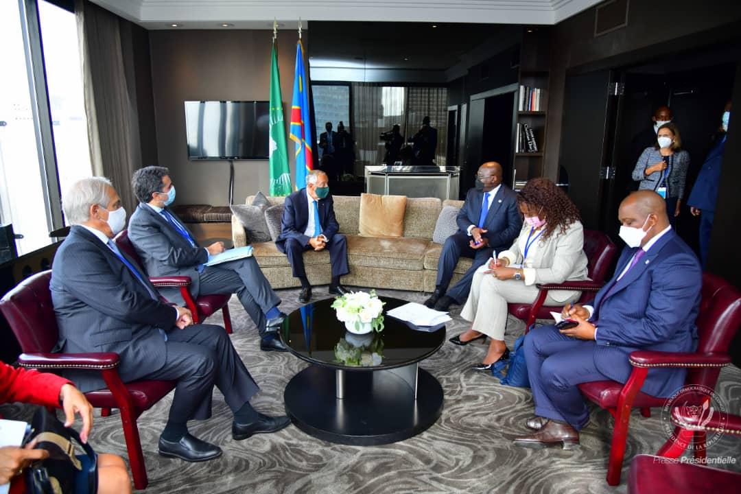 Le président de la RDC, Félix Tshisekedi reçoit en audience son homologue portugais à New-York