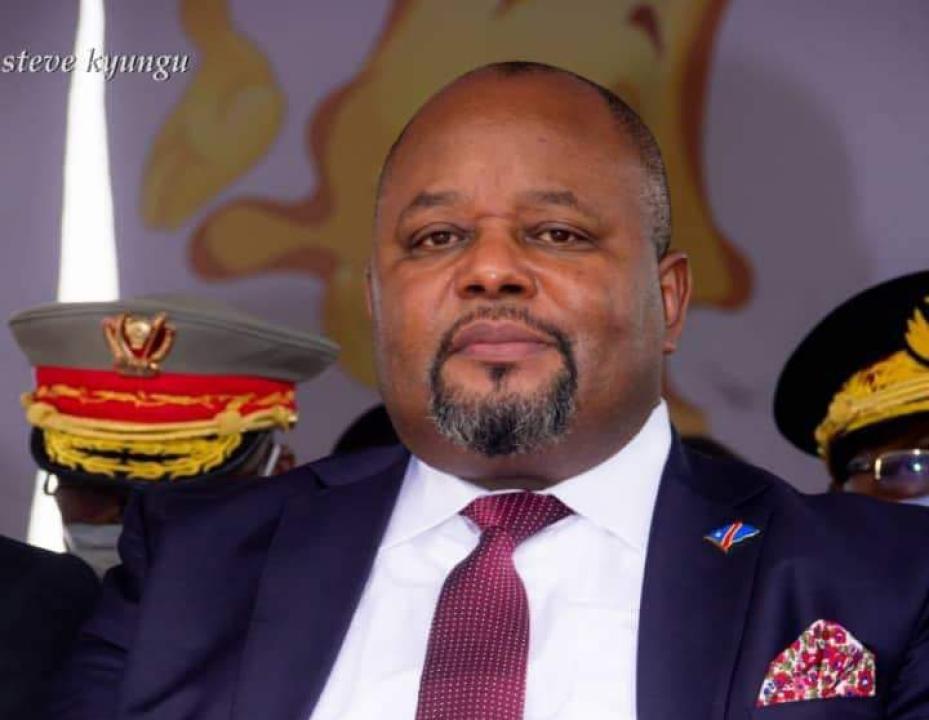 Ministre d'État, ministre du budget Aimé Boji Sangara