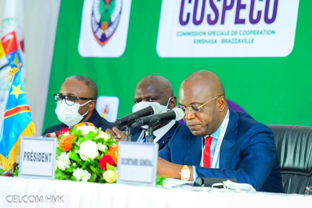 Le Gouverneur Gentiny Ngobila lors de l'ouverture des travaux de la 23 ème Assemblée générale de la COSPECO
