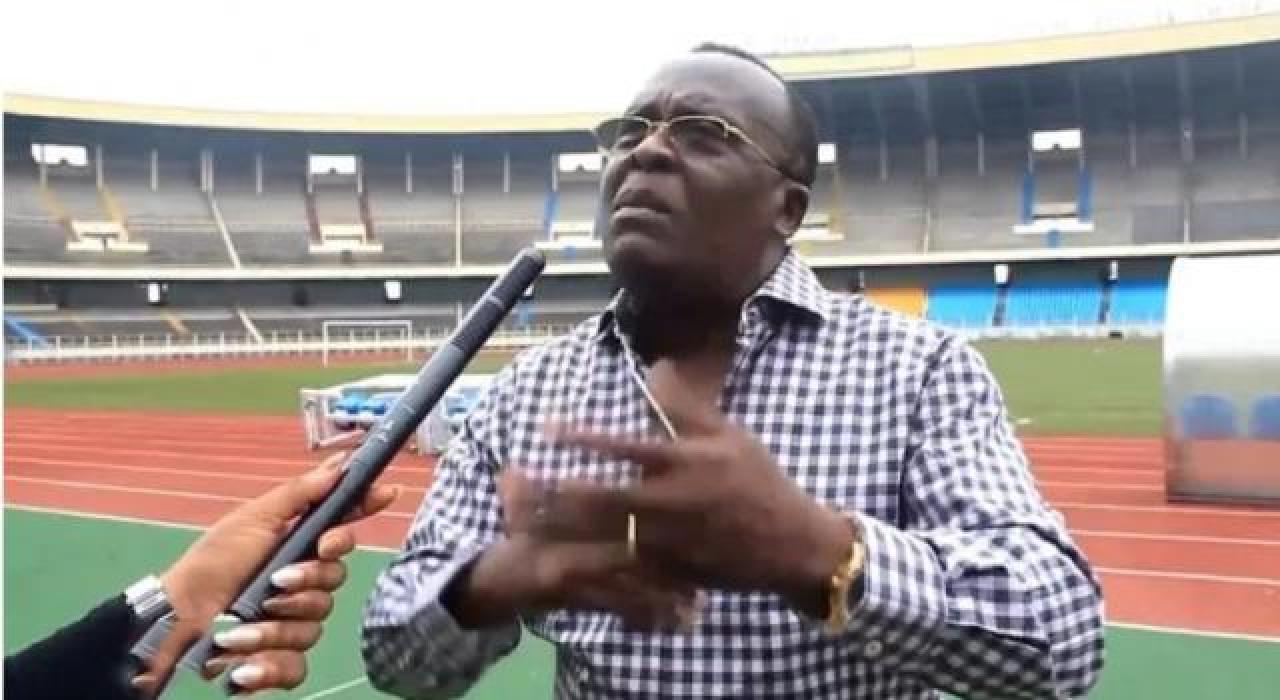 François Kabulo lors d'une émission réalisée, au stade des martyrs de la pentecôte.