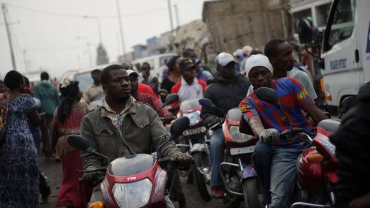 les conducteurs de taxis motos à Goma en pleine manifestation contre les tracasseries routières [ image d'illustration