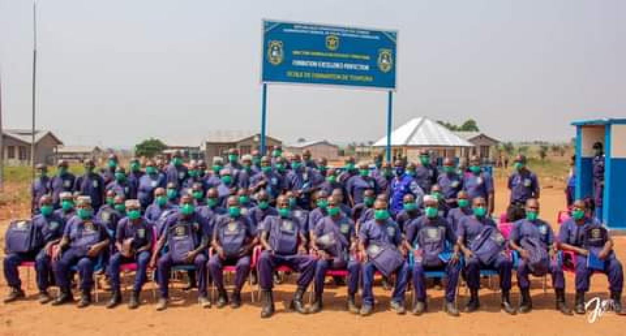 Les éléments de la police nationale Congolaise