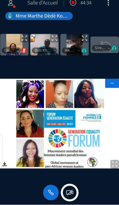 Affiche du forum Gereration Equality