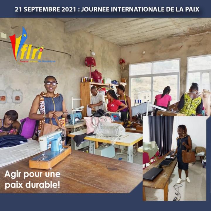 Madame Alida Nsadisi Nguizani en visite à la Fondation Lufuma