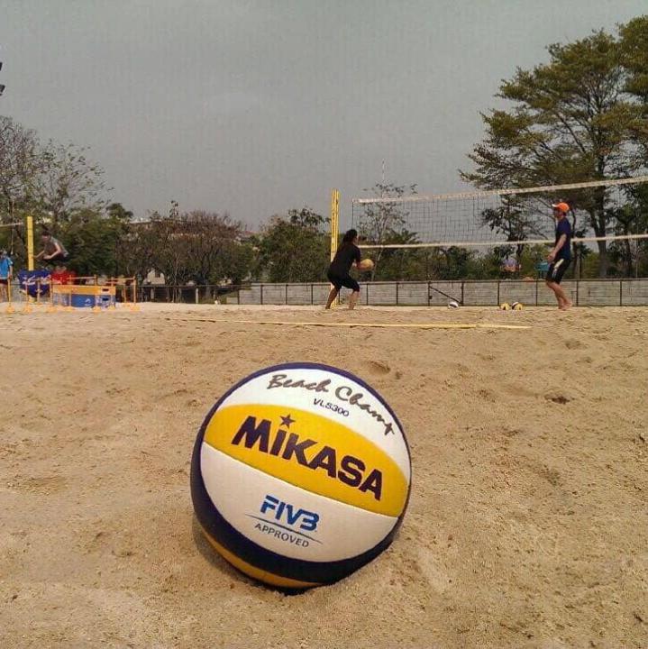 Un tournoi du beach-volley en Chine