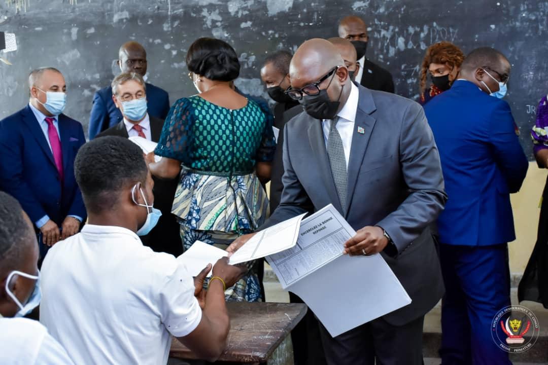 Le premier ministre, Sama Lukonde lance les épreuves de fin de cycle pour les finalistes des écoles techniques et professionnel