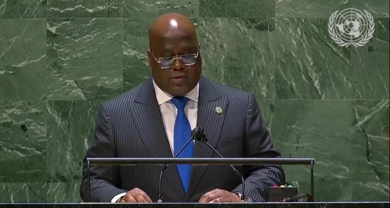 Félix Tshisekedi, président congolais à la 76ème Assemblée générale des Nations Unies