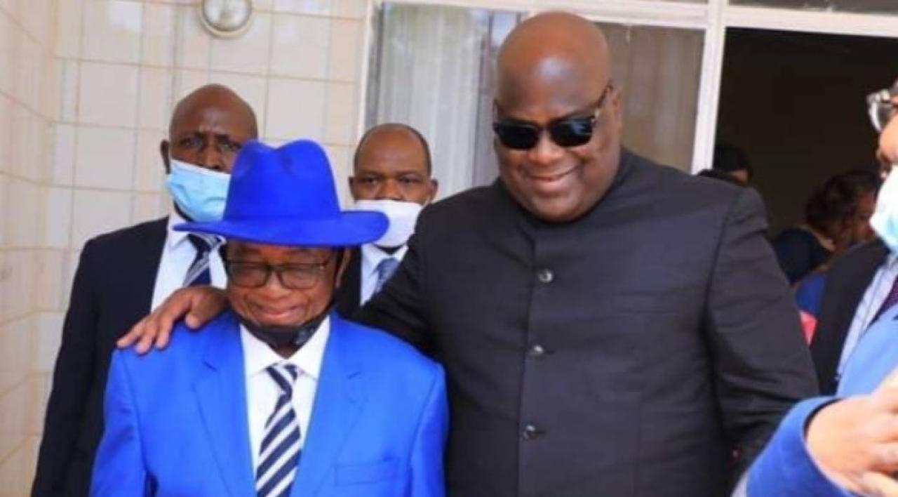 Félix Tshisekedi et Gabriel Kyungu Wa Kumwanza [ photo d'archives]