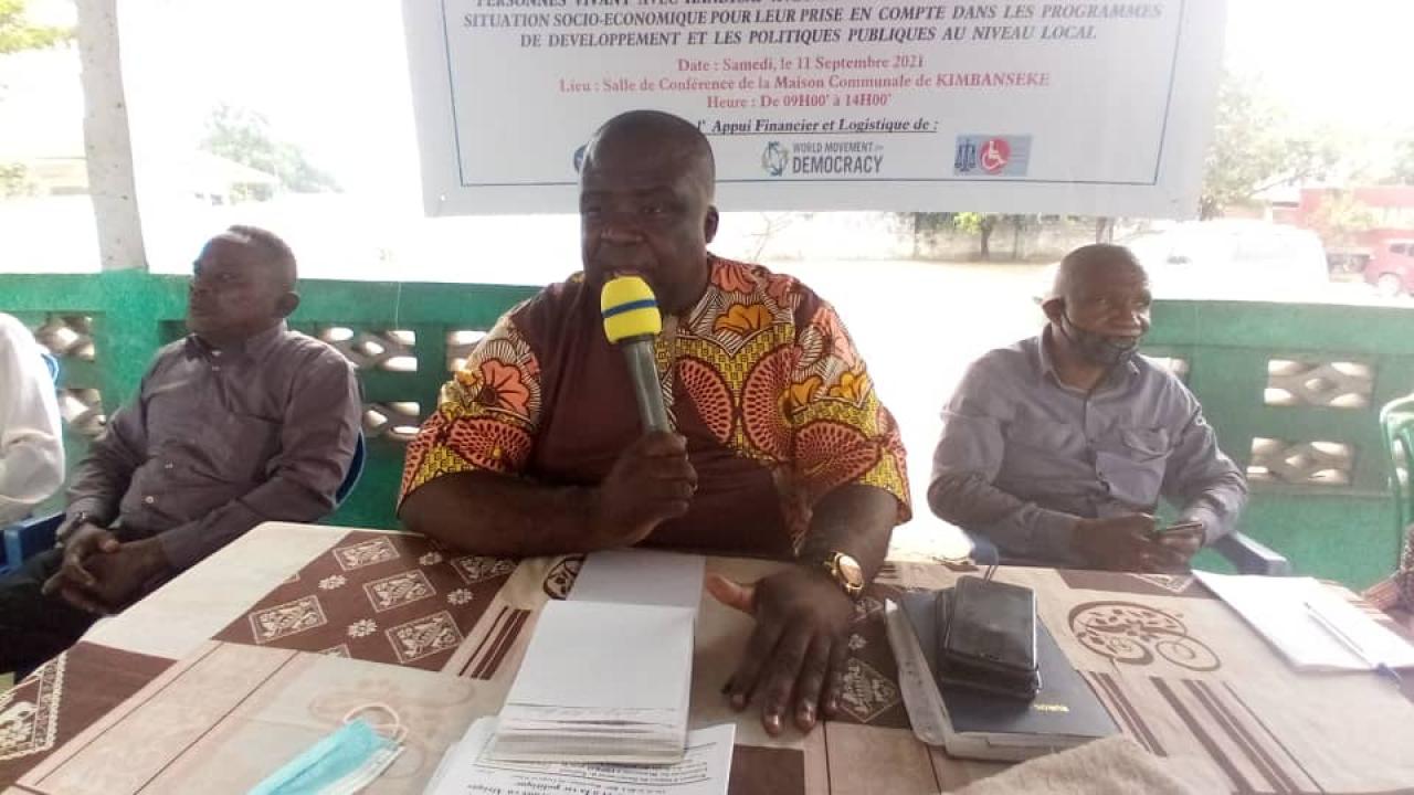 Le coordonnateur national de la Fédération Nationale des Associations des Personnes Handicapées au Congo  ( FENAPHACO)