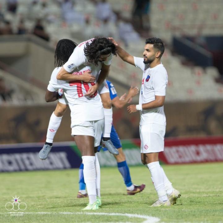 Dieumerci Mbokani et ses coéquipiers en Ligue des Champions d'Asie.