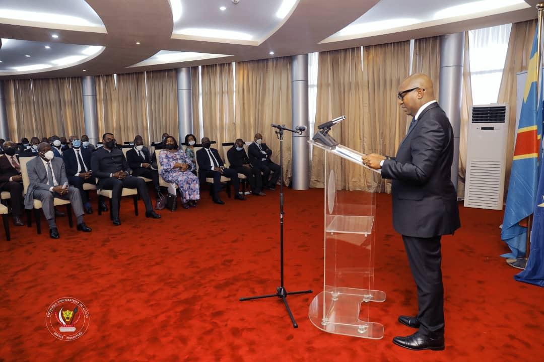 Le premier ministre Sama Lukonde ouvrant le Dialogue politique entre la RDC et les pays membres de l'Union Européenne, à Kinshasa