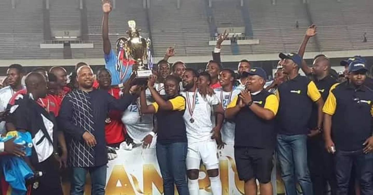 Les léopards lors de la célébration du trophée TIFOKO 2020.