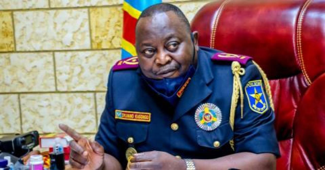 Le Commissaire divisionnaire adjoint et Commandant ville/Kinshasa, le Général Sylvano Kasongo