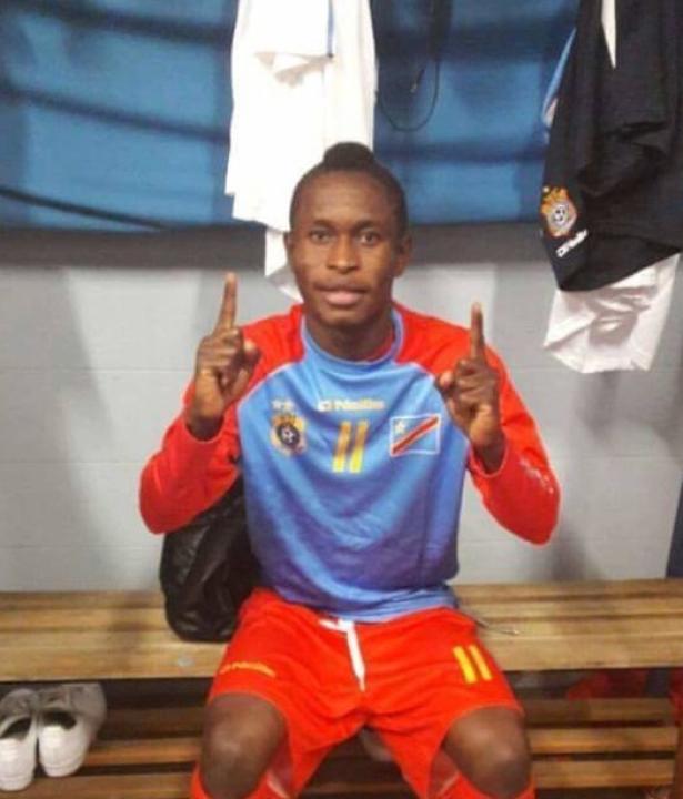 L'international congolais, André Bukia sous les couleurs de la RDC.