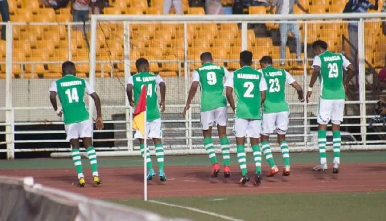 Les joueurs du DCMP en pleine célébration d'un but, au stade des martyrs de Kinshasa [Photo d'illustration].