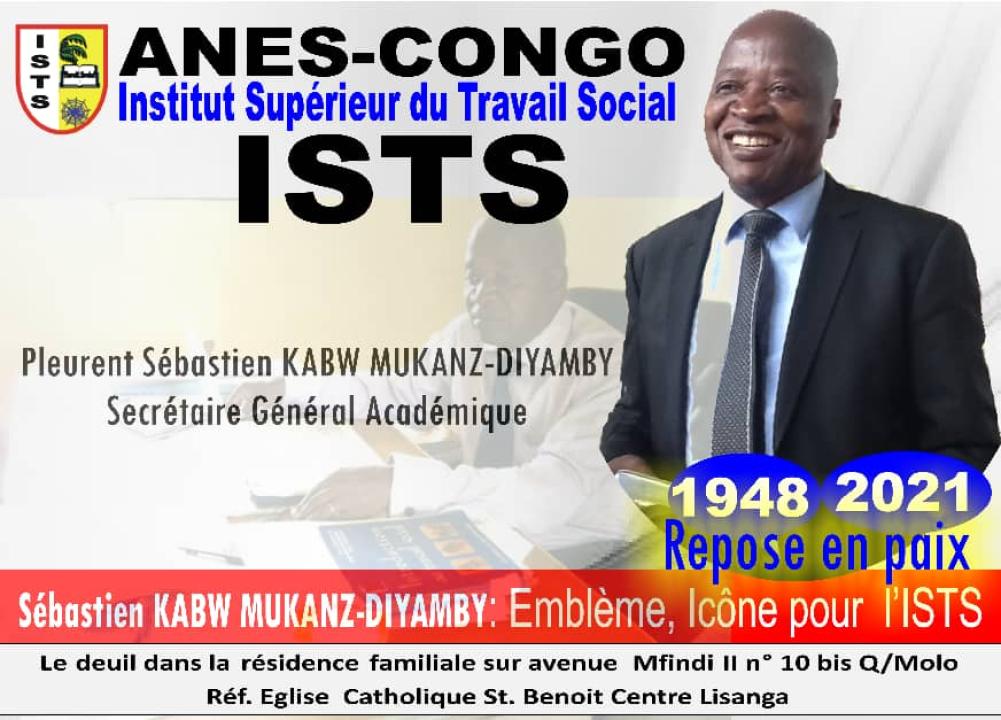 Affiche avec portrait du Professeur Sébastien Kabw Mukanz [Photo d'illustration]