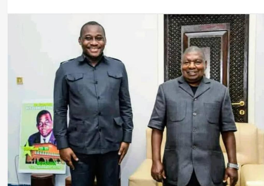 Le ministre d'État, Guy Loando et le prophète Simon kimbangu Kiangani
