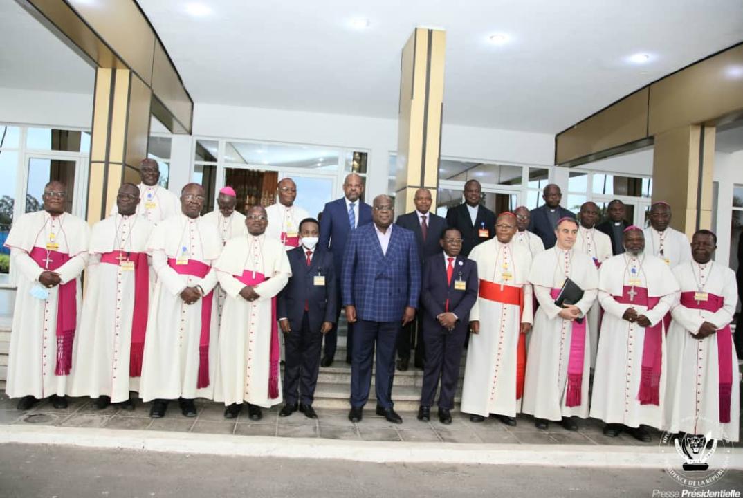 Le président Félix Tshisekedi et les Évêques de la CENCO, vendredi